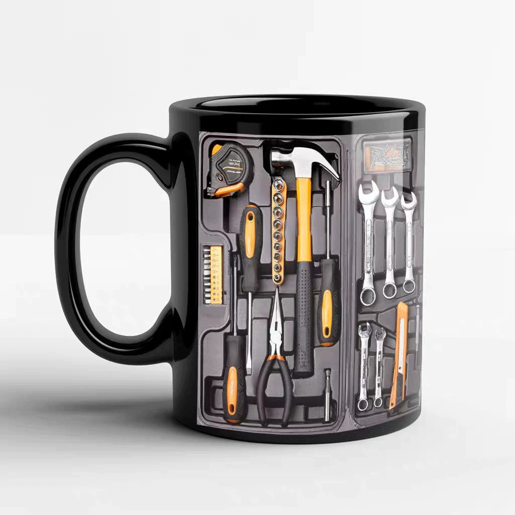 Functional Tool Mug with Real Detachable Tools