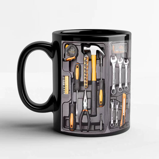 Functional Tool Mug with Real Detachable Tools